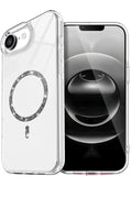 Apple iPhone 16E Uyumlu Live Diamond Magsafe Kapak - Şeffaf