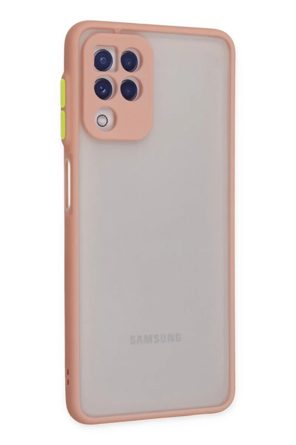 Samsung Galaxy A22 Uyumlu Kılıf Montreal Silikon Kapak - Pembe