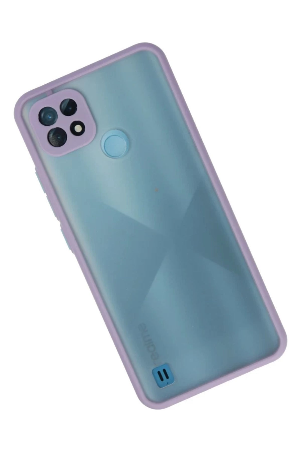 Realme C21 Uyumlu Kılıf Montreal Silikon Kapak - Mor