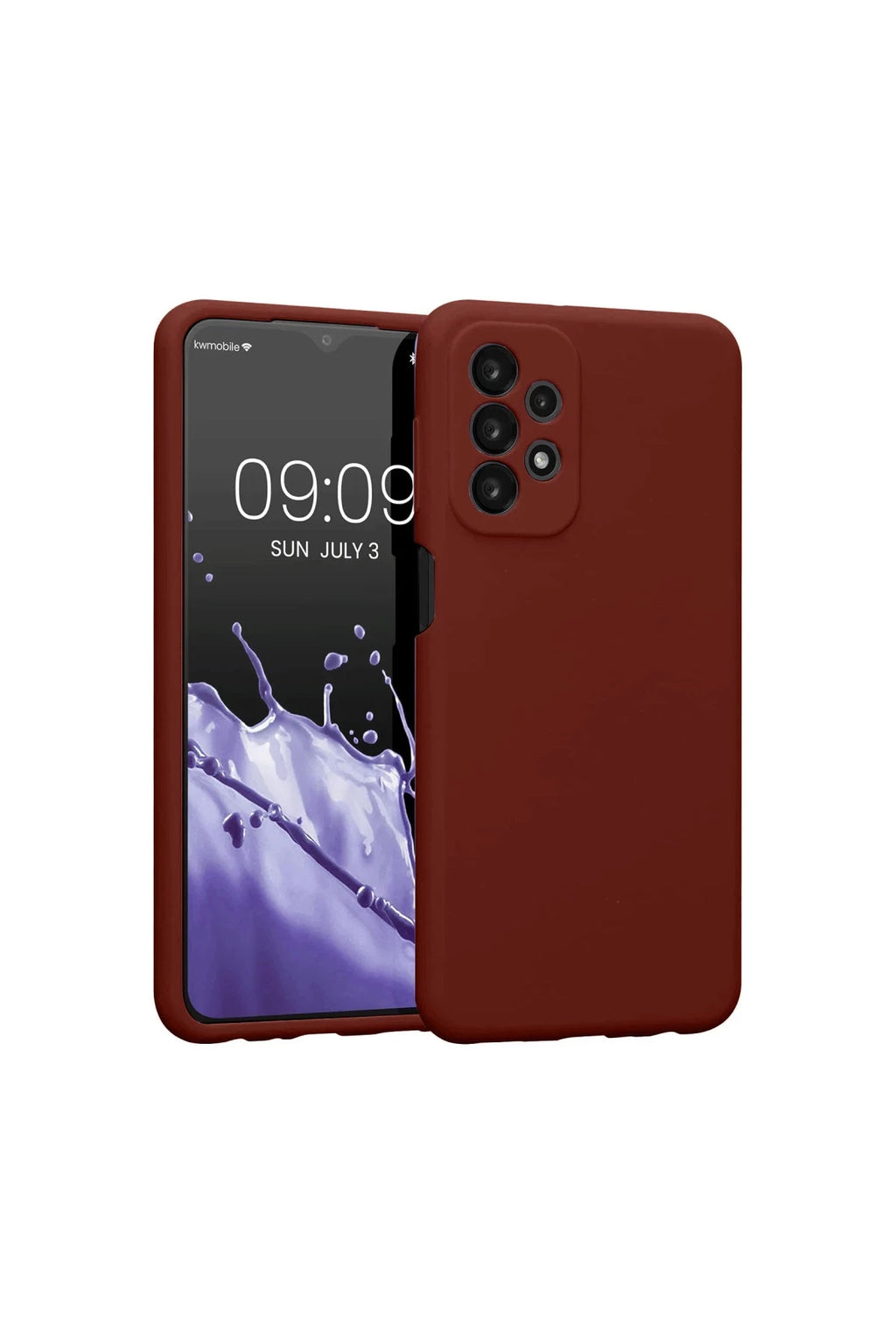 Samsung Galaxy A23 4G Uyumlu Kılıf First Silikon - Bordo