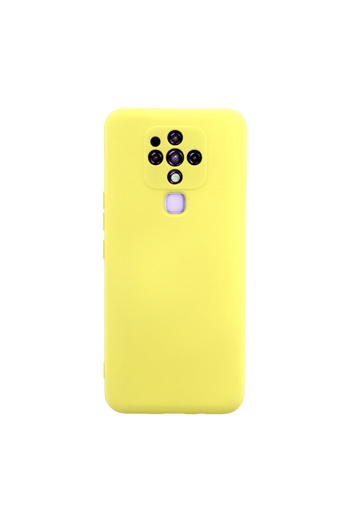 Tecno Camon 16 Uyumlu Kılıf Nano içi Kadife Silikon - Sarı