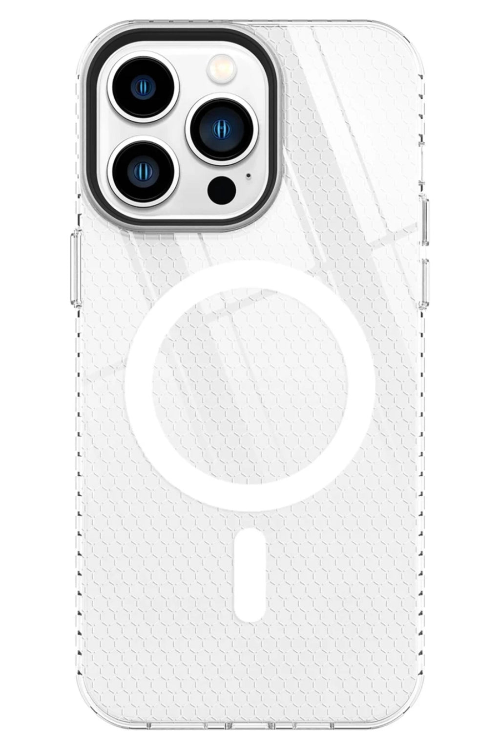 Apple iPhone 14 Pro Uyumlu Kılıf Beta Magneticsafe Silikon - Şeffaf