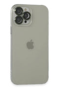 Apple iPhone 13 Pro Max Uyumlu Kılıf Luko Lens Silikon - Yeşil
