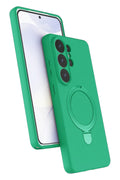 Samsung Galaxy S26 Ultra Uyumlu Regal Magsafe Standlı Kapak - Yeşil