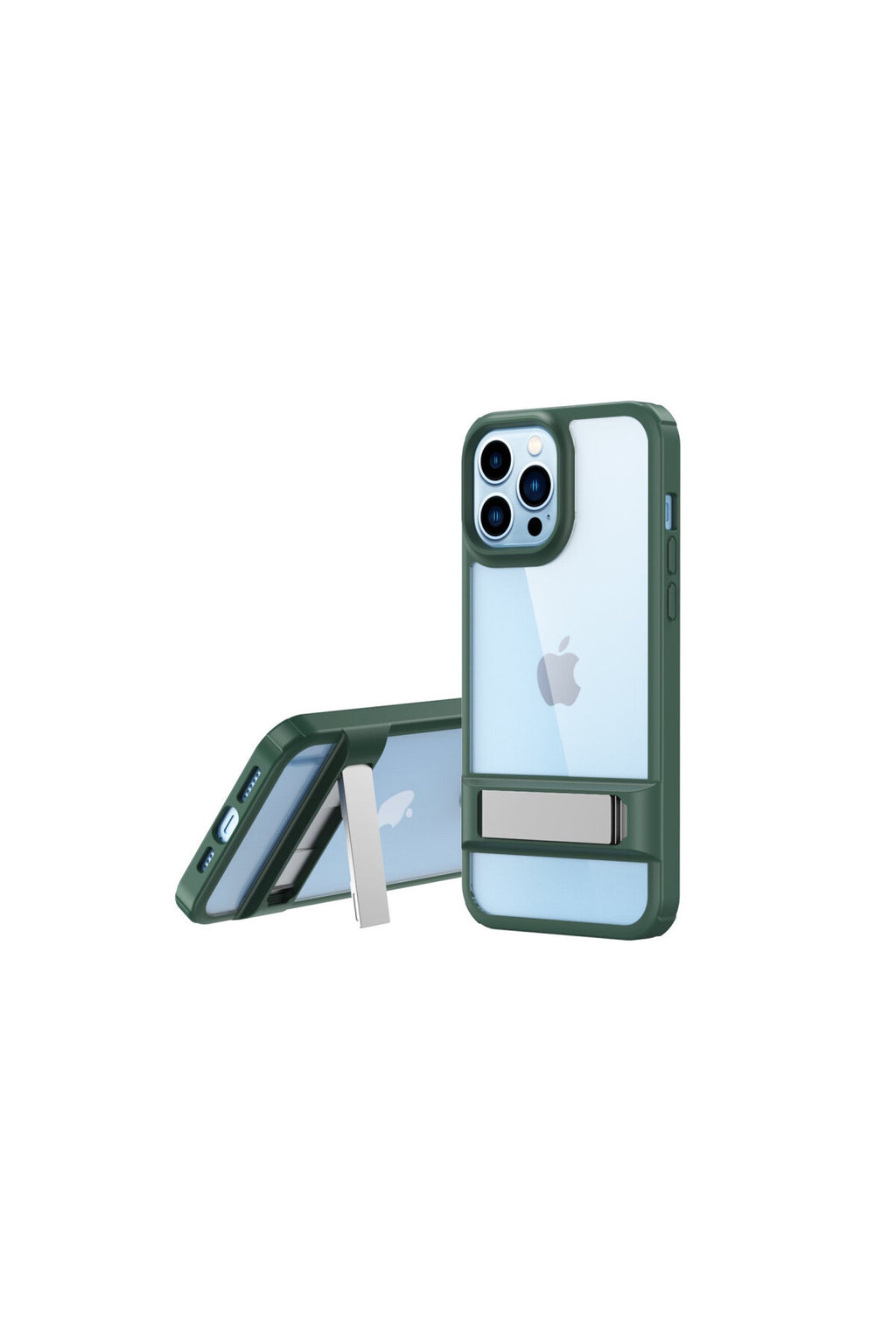 Apple iPhone 13 Pro Uyumlu Kılıf Rolet Stand Kapak - Yeşil