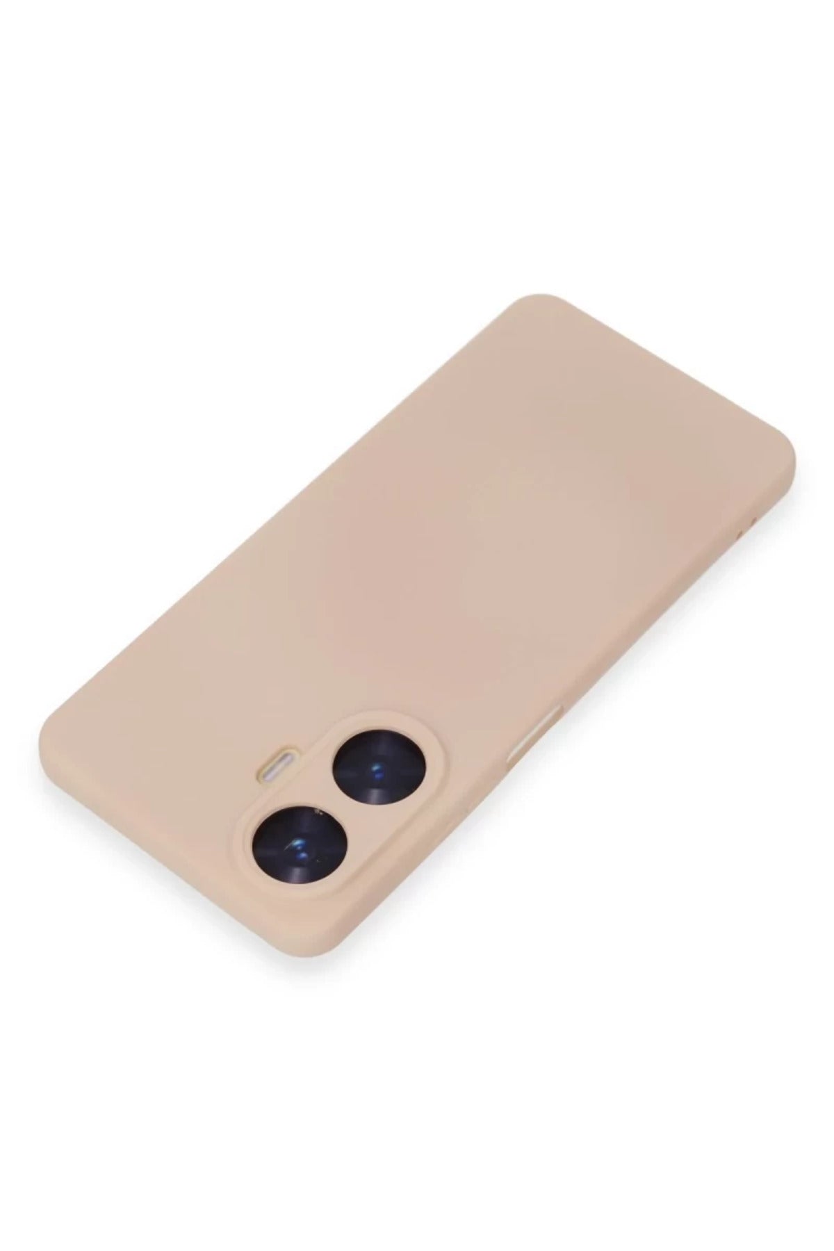 Realme C55 Uyumlu Kılıf Nano içi Kadife Silikon - Pudra