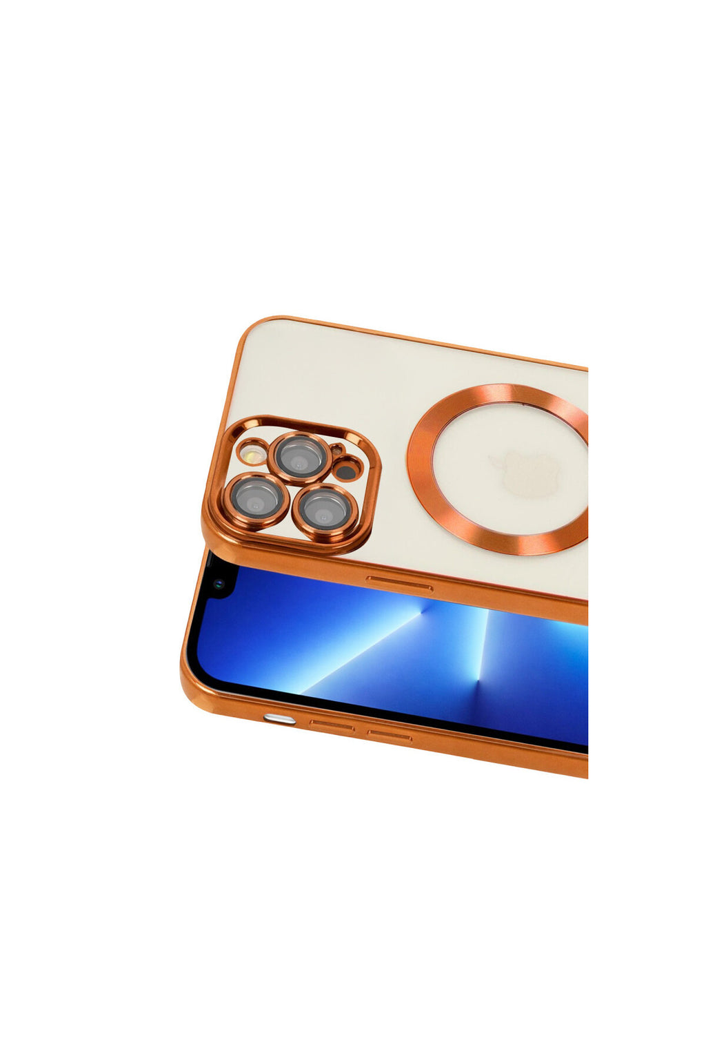 Apple iPhone 13 Pro Uyumlu Kılıf Kross Magneticsafe Kapak - Turuncu