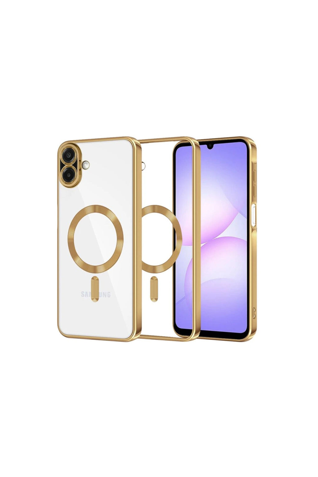 Samsung Galaxy A07 4G Uyumlu Kross Magneticsafe Kapak - Gold
