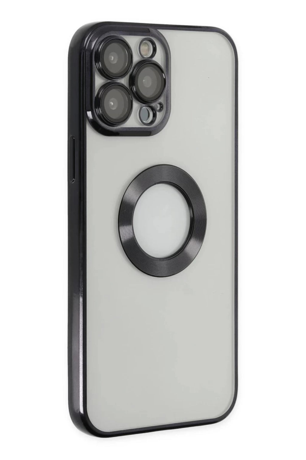 Apple iPhone 13 Pro Max Uyumlu Kılıf Slot Silikon - Siyah