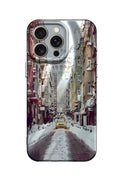 Apple iPhone 14 Pro Uyumlu Kılıf Crew Desenli Kapak - Galata Kulesi