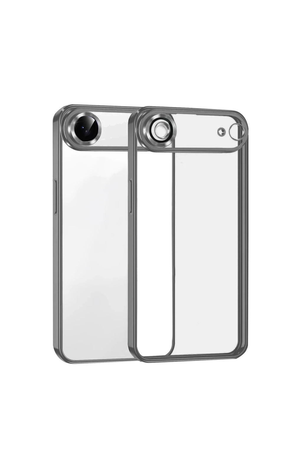 Apple iPhone 17 Air Uyumlu Lensli Silikon - Titan Gri