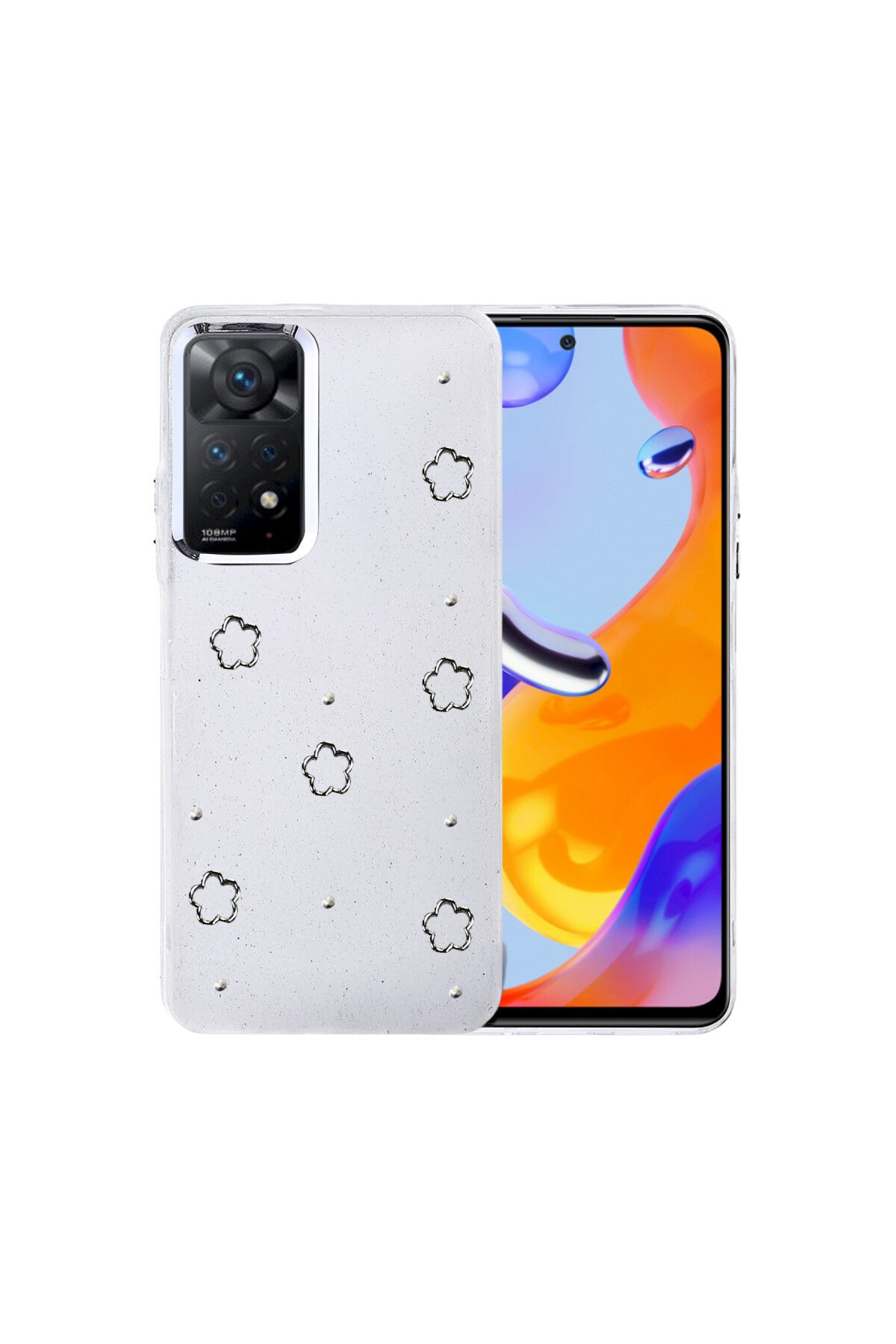 Xiaomi Redmi Note 11 Pro Uyumlu Fiyonk Desenli Kapak - Desen 2