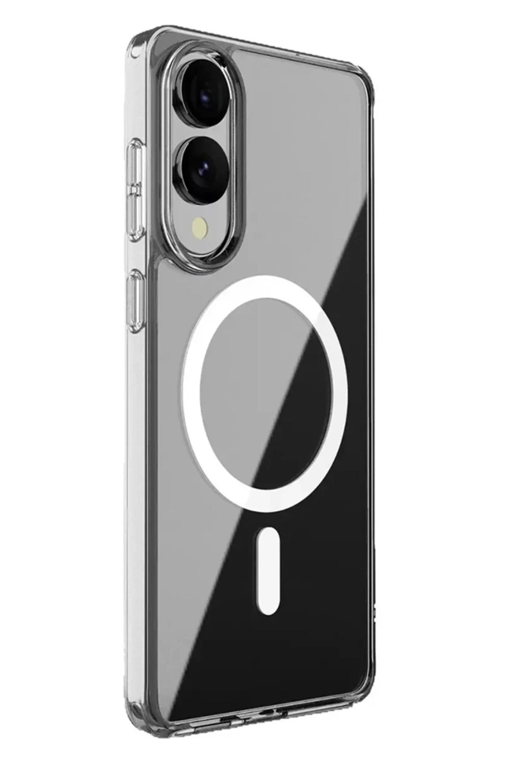 Samsung Galaxy S25 Uyumlu Edge Kılıf Magneticsafe Şeffaf Silikon - Şeffaf
