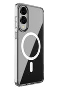 Samsung Galaxy S25 Uyumlu Edge Kılıf Magneticsafe Şeffaf Silikon - Şeffaf