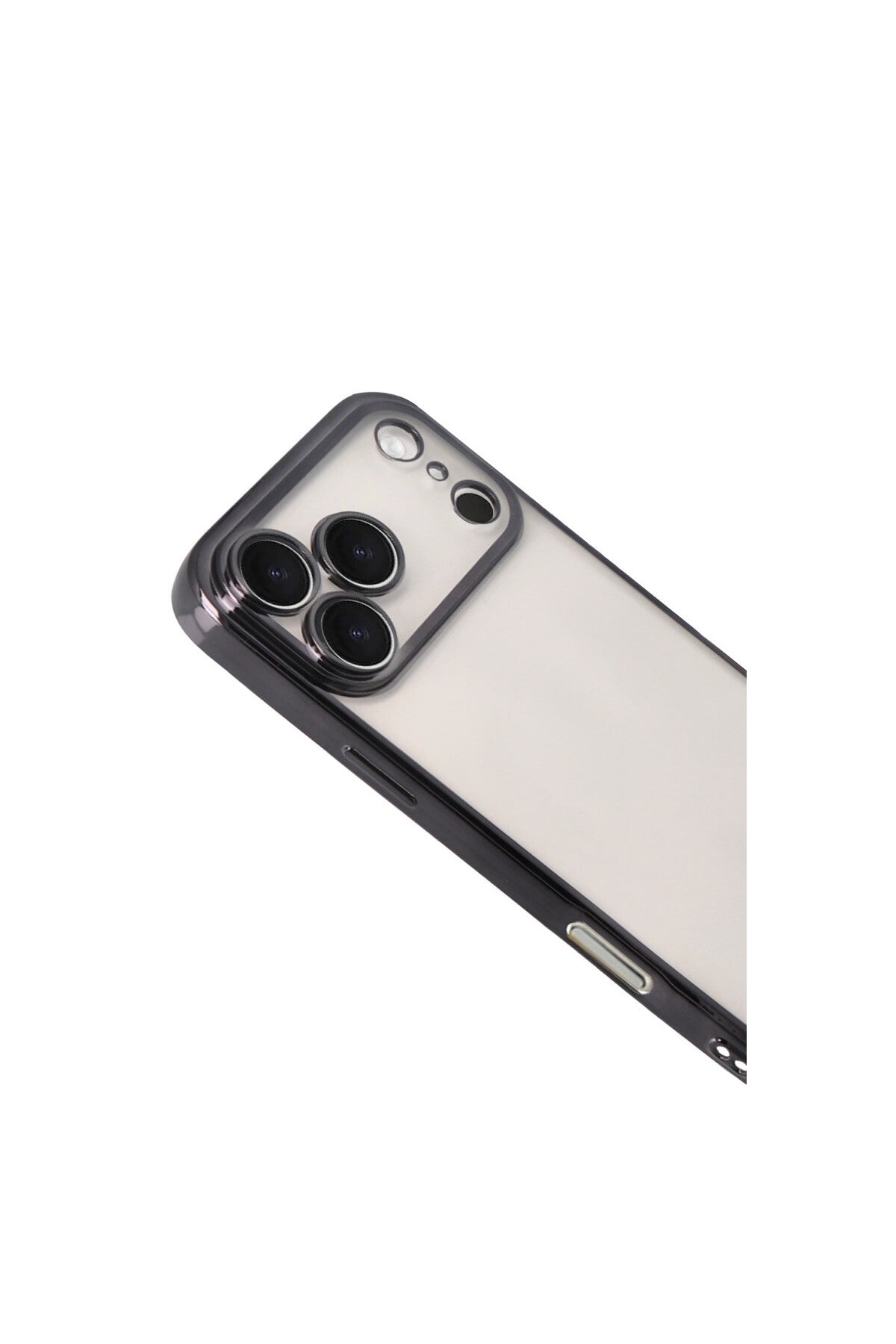 Apple iPhone 17 Pro Max Uyumlu Lensli Silikon - Siyah