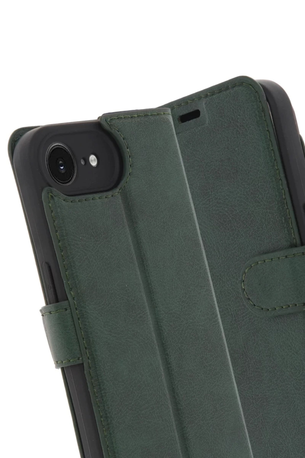Apple iPhone 16E Uyumlu Kılıf Trend S Plus Kapaklı Kılıf - Yeşil