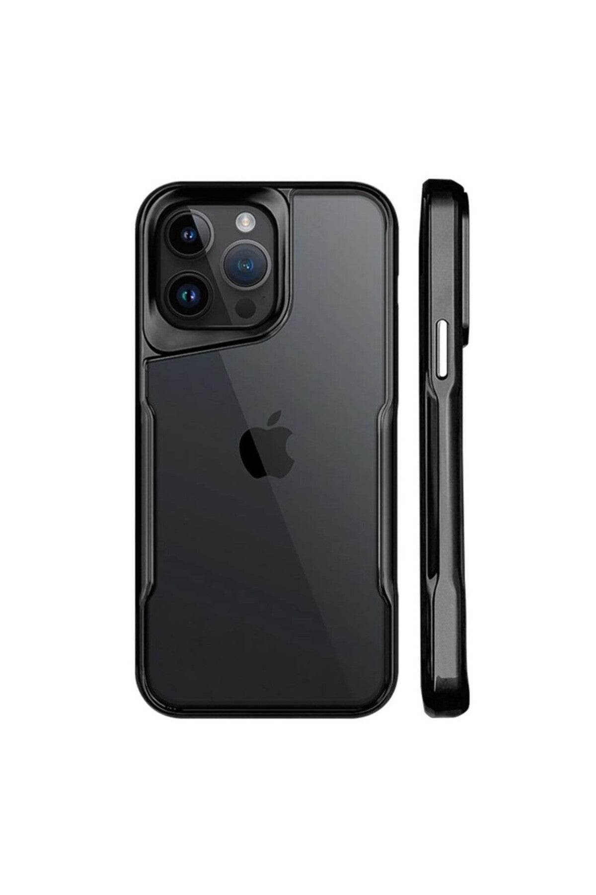 Apple iPhone 15 Pro Uyumlu Kılıf Boyi Silikon Kapak - Siyah