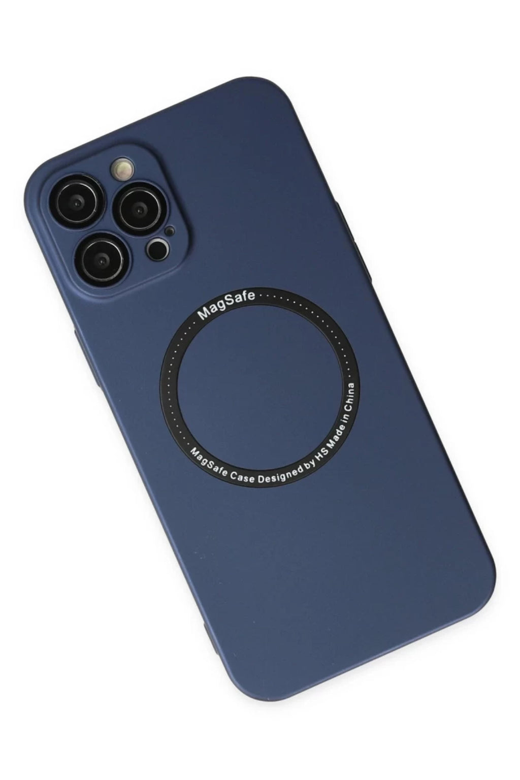 Apple iPhone 12 Pro Uyumlu Kılıf Jack Magneticsafe Lens Silikon - Lacivert