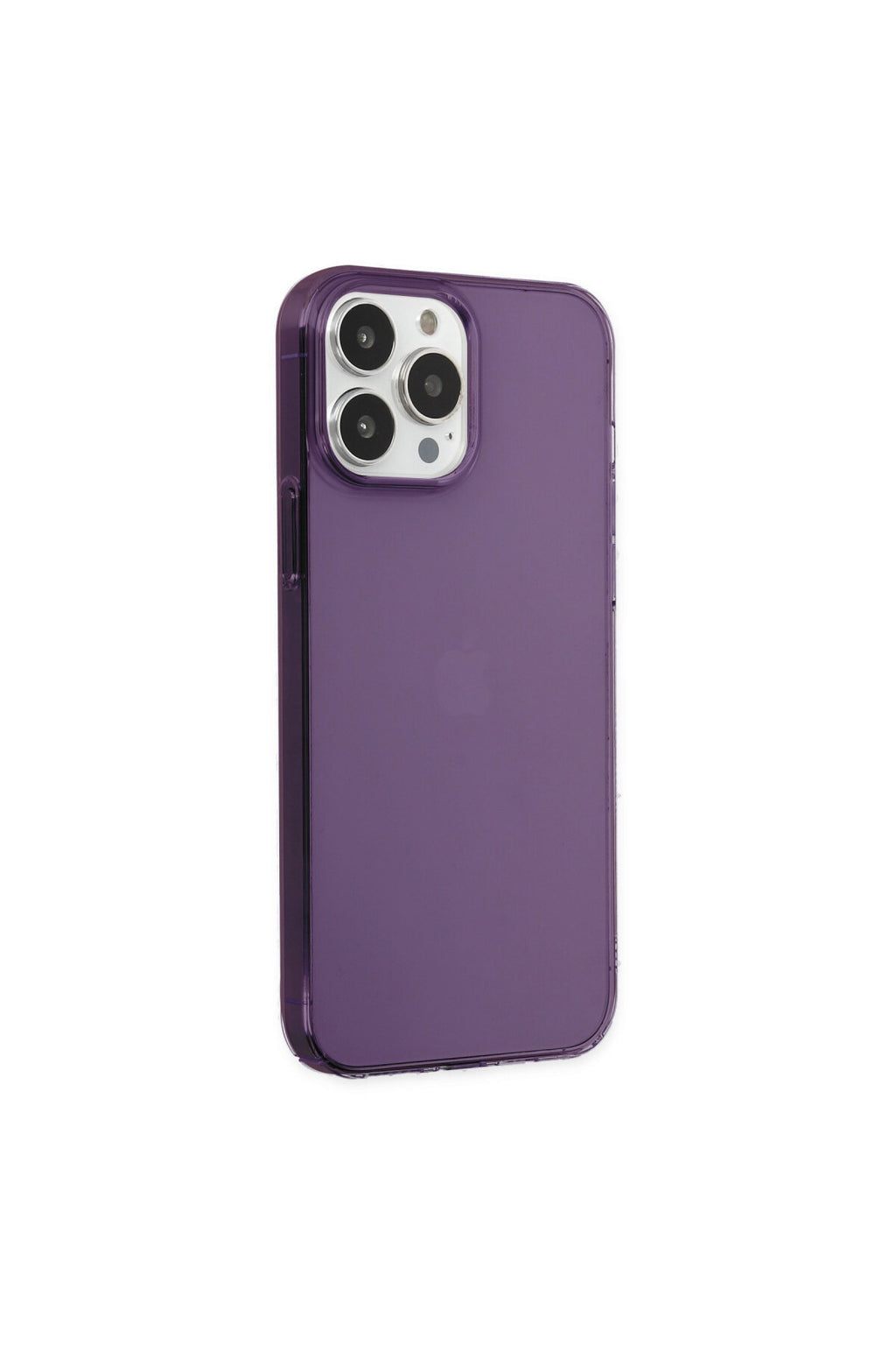Apple iPhone 14 Pro Uyumlu Kılıf Pc Sert Şeffaf Kapak - Mor