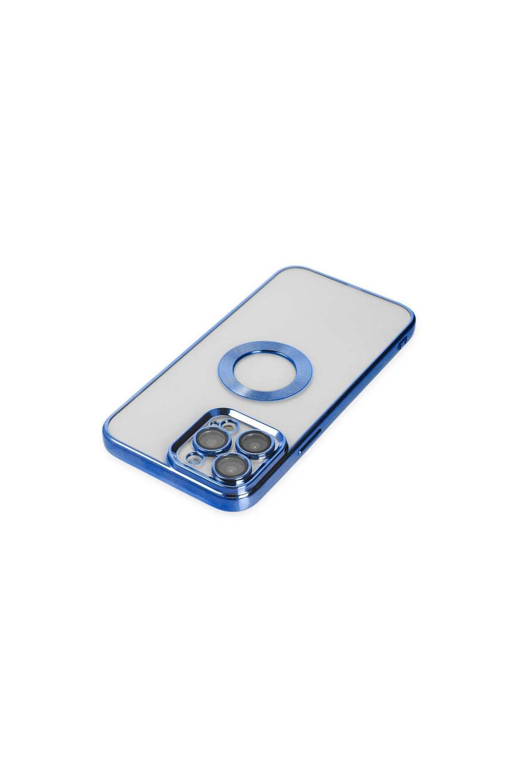 Apple iPhone 14 Pro Max Uyumlu Kılıf Slot Silikon - Mavi