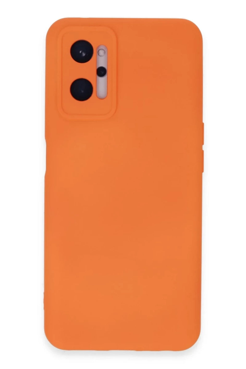 Realme 9i 4G Uyumlu Kılıf Nano içi Kadife Silikon - Turuncu