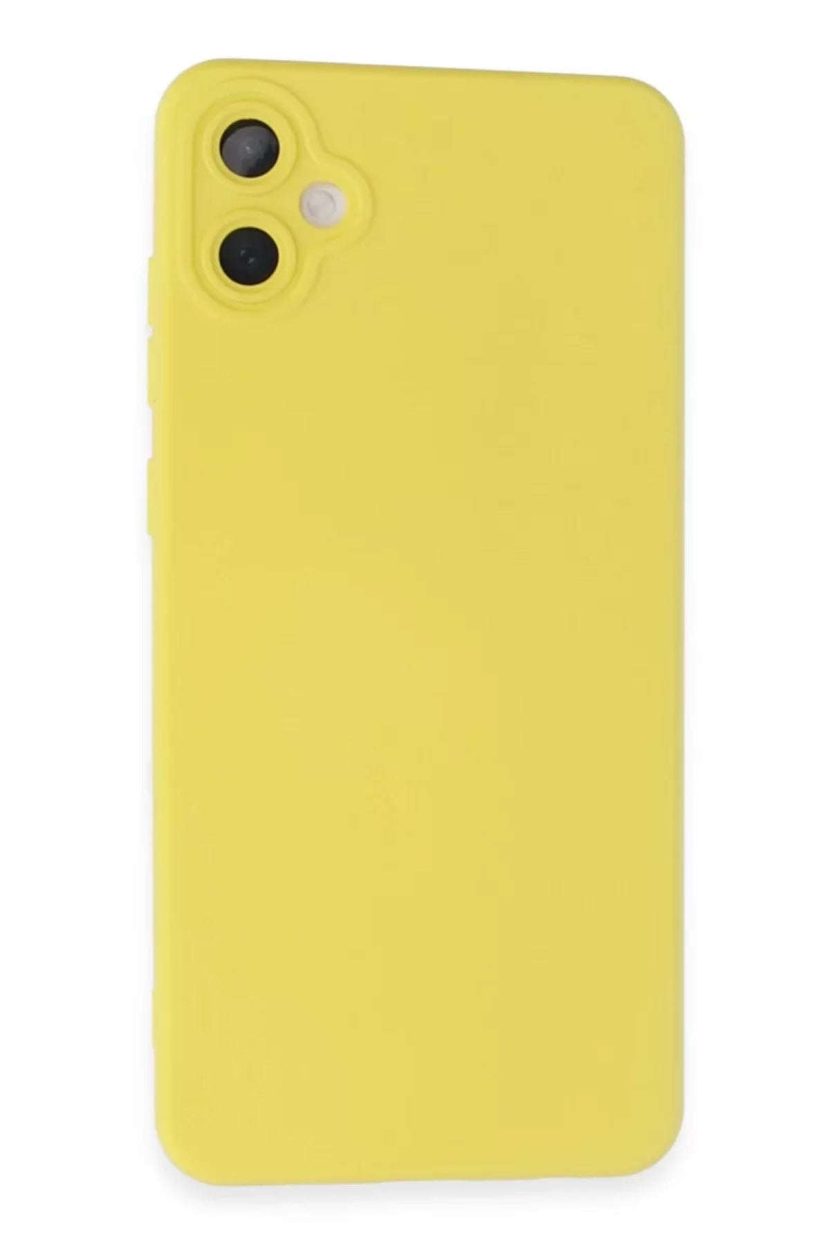 Samsung Galaxy A05 Uyumlu Kılıf Nano içi Kadife Silikon - Sarı