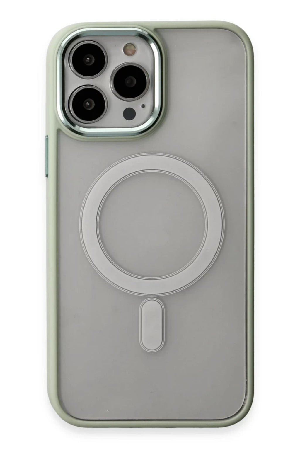 Apple iPhone 15 Pro Max Uyumlu Kılıf Room Magneticsafe Silikon - Su Yeşili