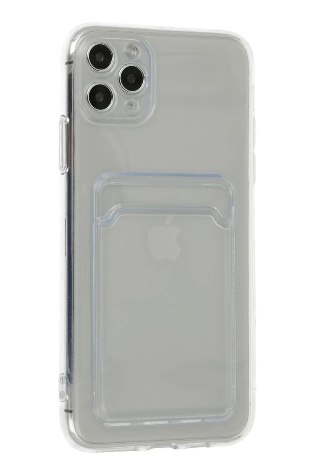 Apple iPhone 11 Pro Max Uyumlu Kılıf Kart Şeffaf Silikon - Şeffaf