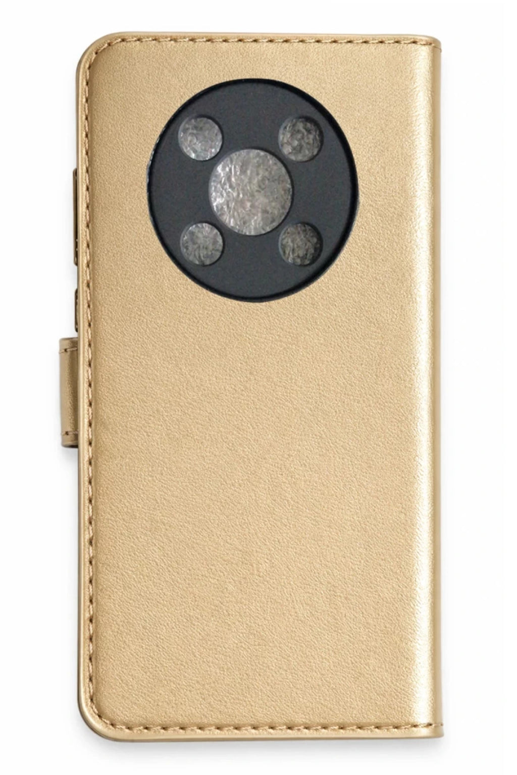 Huawei Nova Y90 Uyumlu Trend S Plus Kapaklı Kılıf - Gold