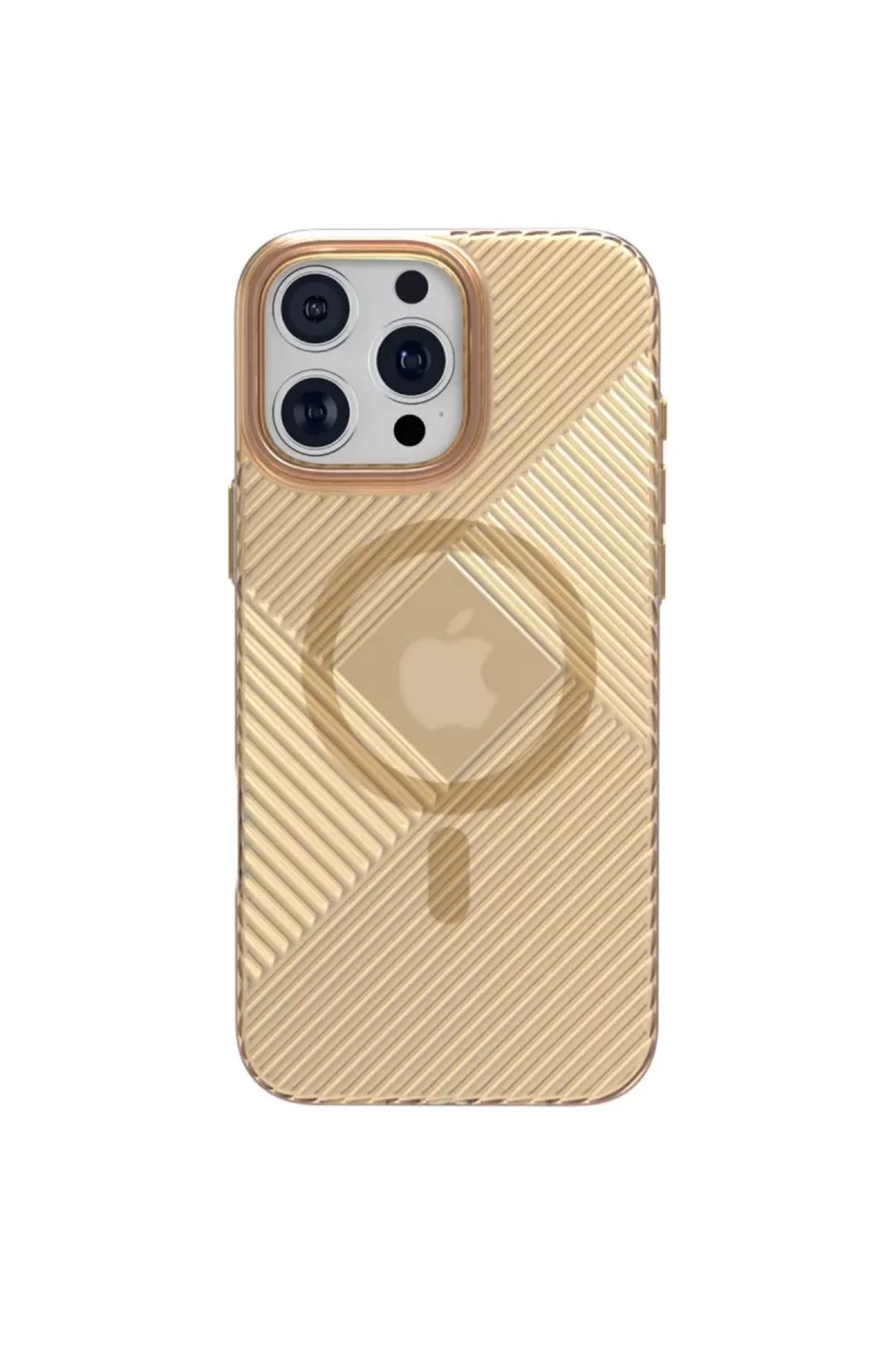 Joko Apple iPhone 16 Pro Uyumlu Stella PC Sert Magsafe Kılıf - Gold