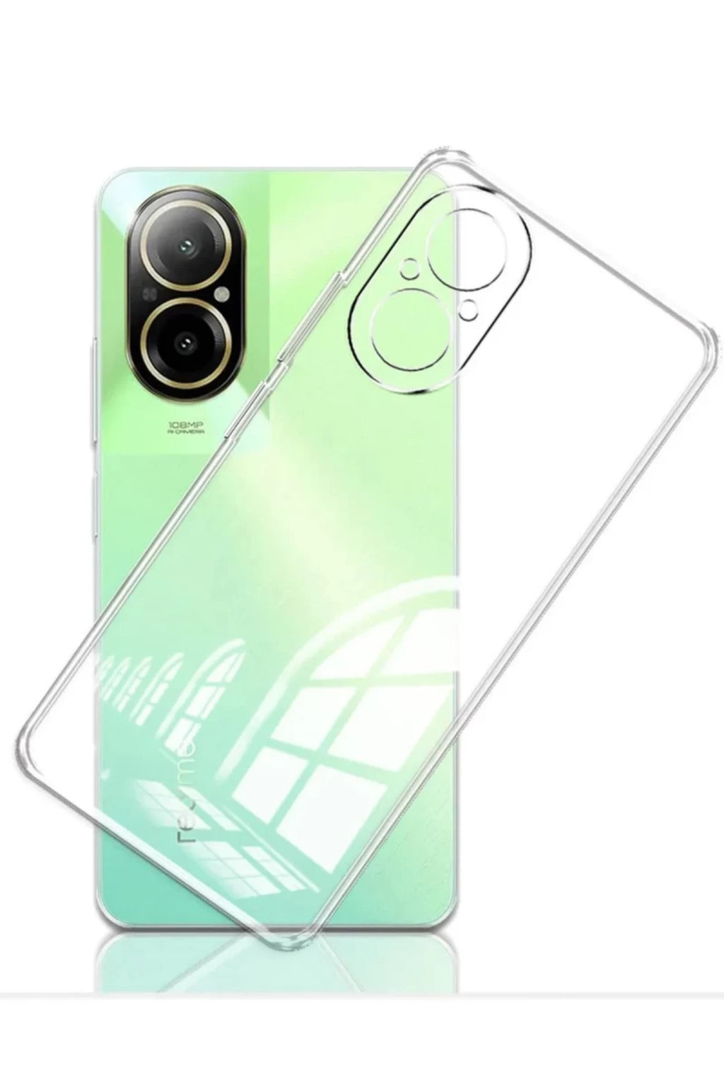 Realme 12 Lite Uyumlu Kılıf Lüx Şeffaf Silikon