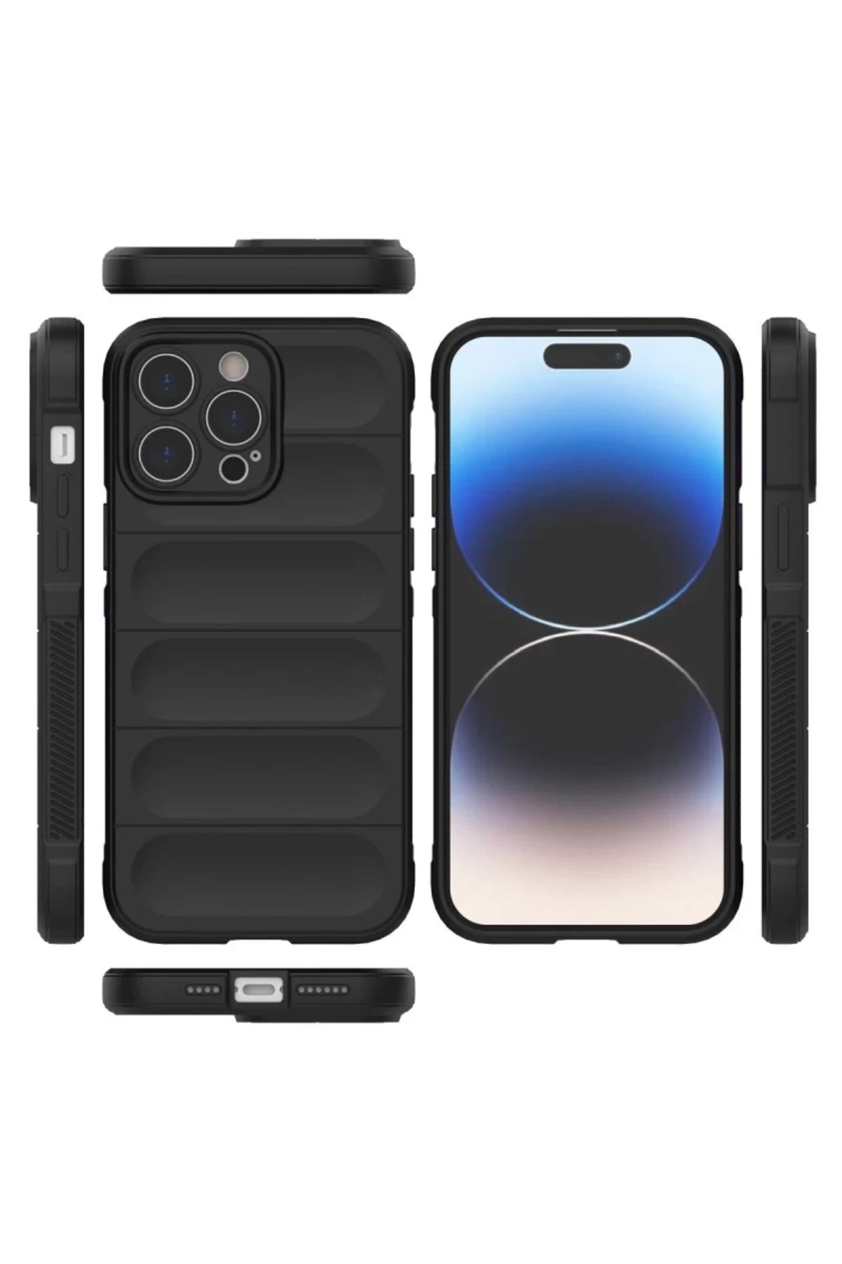 Apple iPhone 14 Pro Uyumlu Kılıf Optimum Silikon - Siyah