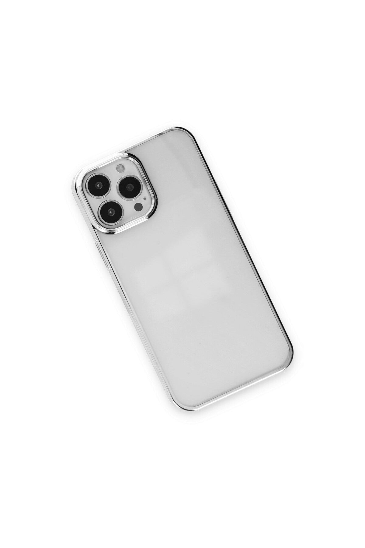 Apple iPhone 14 Pro Max Uyumlu Kılıf Element Silikon - Gümüş
