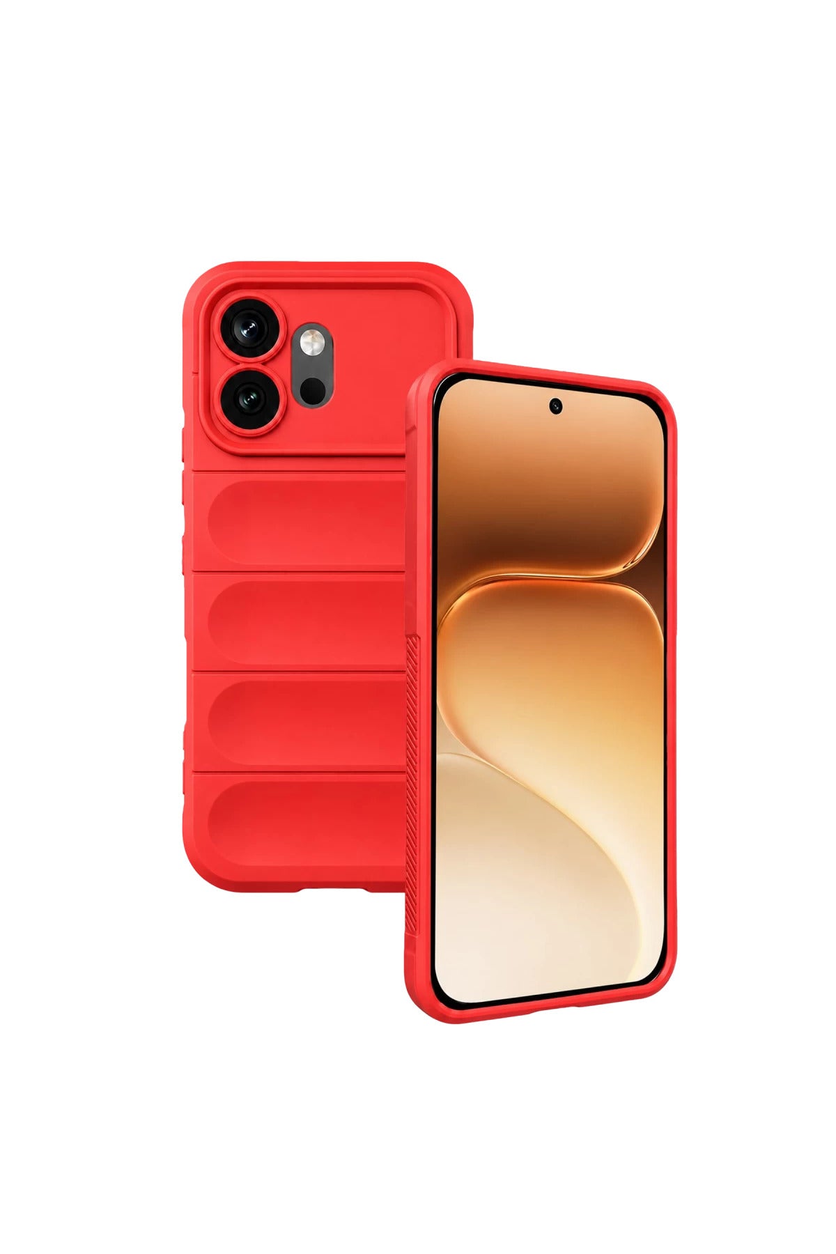 Huawei Honor 600 Uyumlu Optimum Silikon - Kırmızı