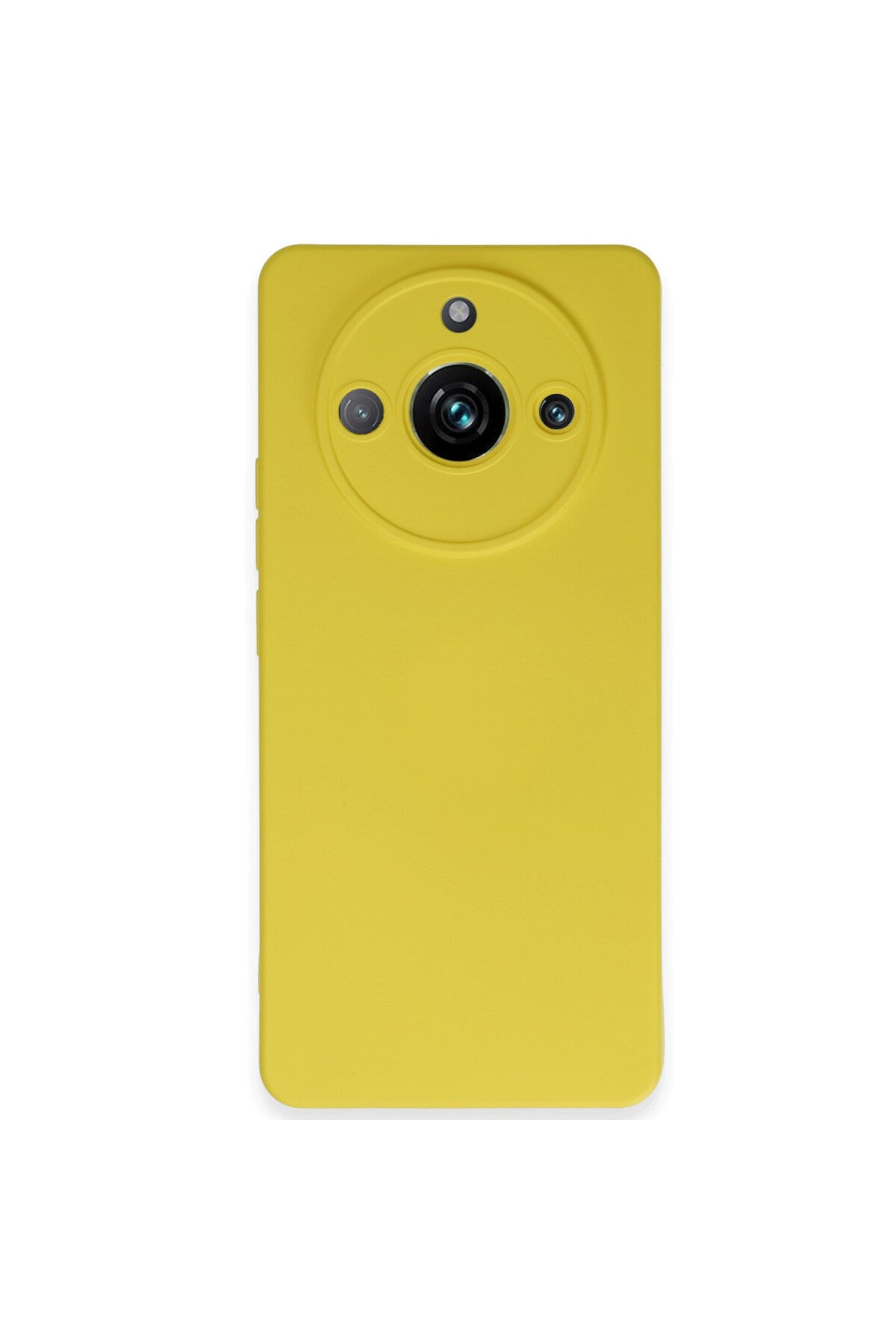 Realme 11 Pro Uyumlu Kılıf Nano içi Kadife Silikon - Sarı