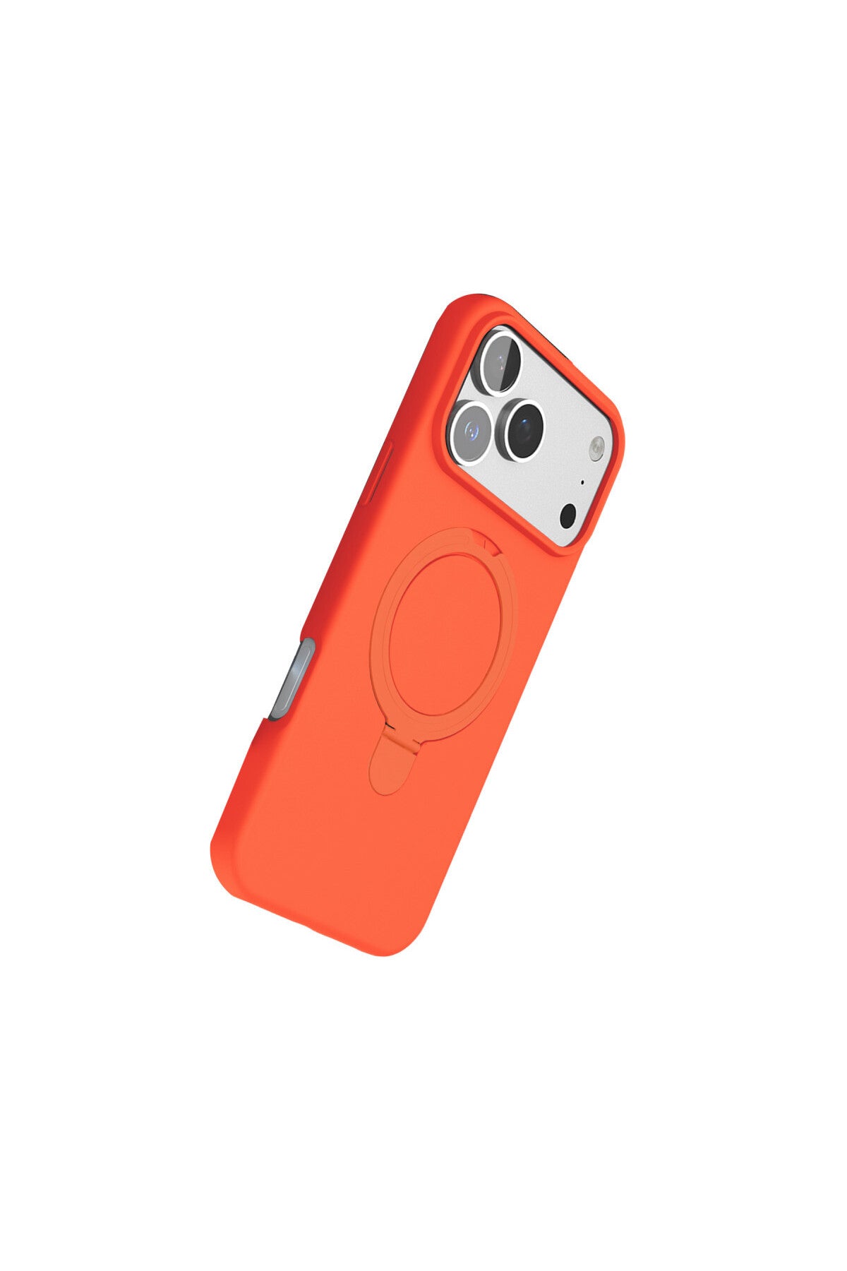 Apple iPhone 17 Pro Max Uyumlu Regal Magsafe Standlı Kapak - Turuncu