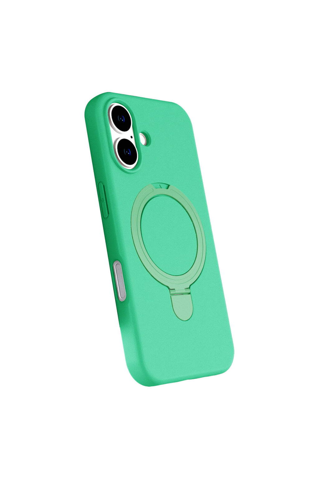 Apple iPhone 16 Uyumlu Regal Magsafe Standlı Kapak - Yeşil