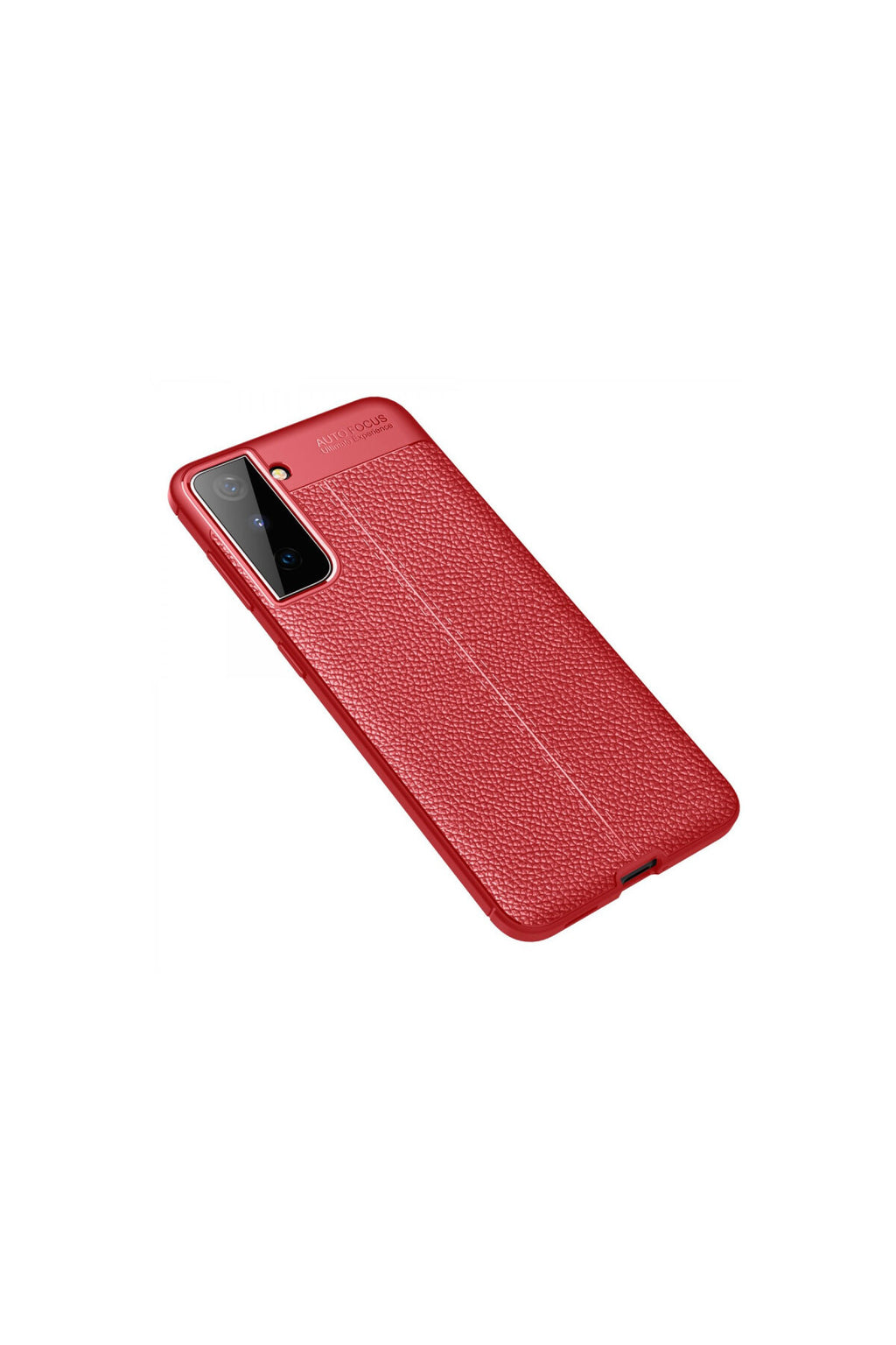 Samsung Galaxy S21 Plus Uyumlu Kılıf Auto Focus Kapak - Kırmızı