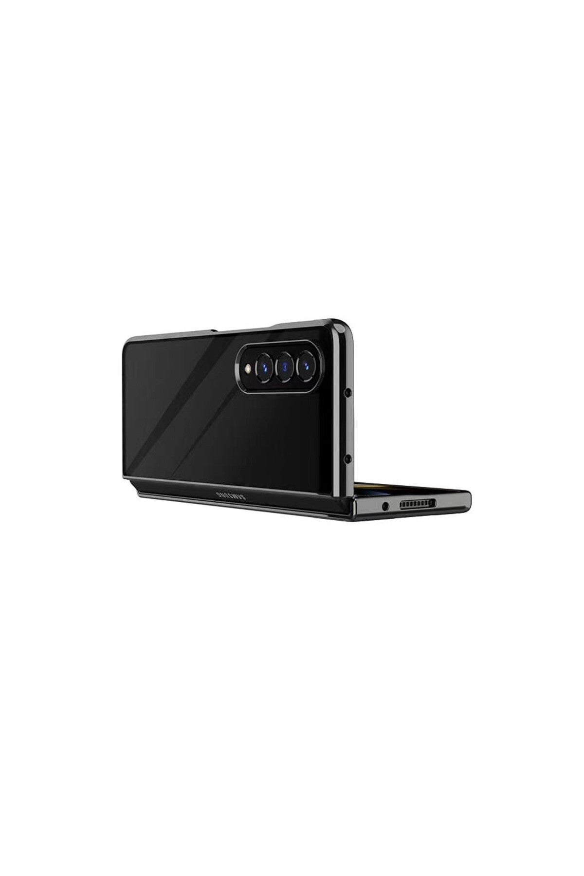 Samsung Galaxy Z Fold 4 Kılıf Fold Element Kapak - Siyah