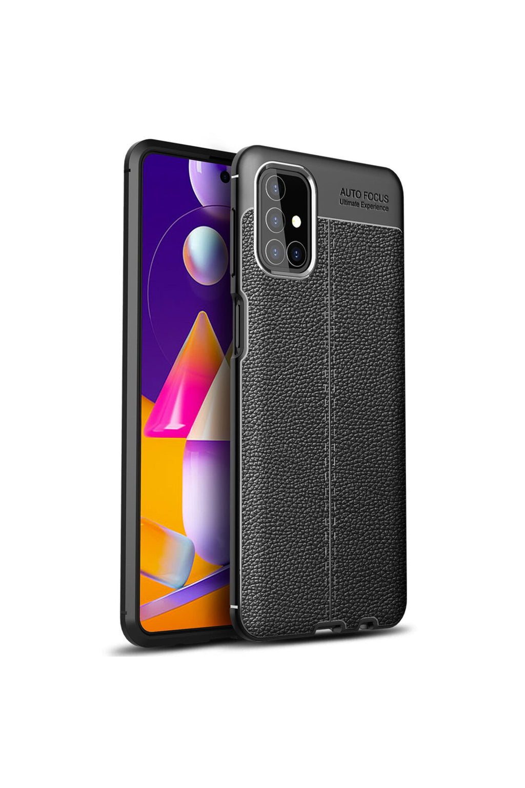 Samsung Galaxy M31S Uyumlu Kılıf Auto Focus Kapak - Siyah