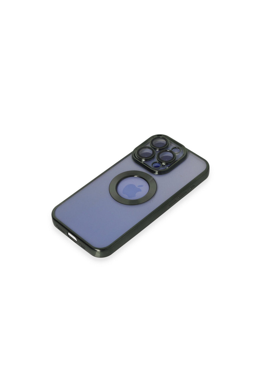 Apple iPhone 15 Pro Uyumlu Kılıf Slot Silikon - Köknar Yeşili