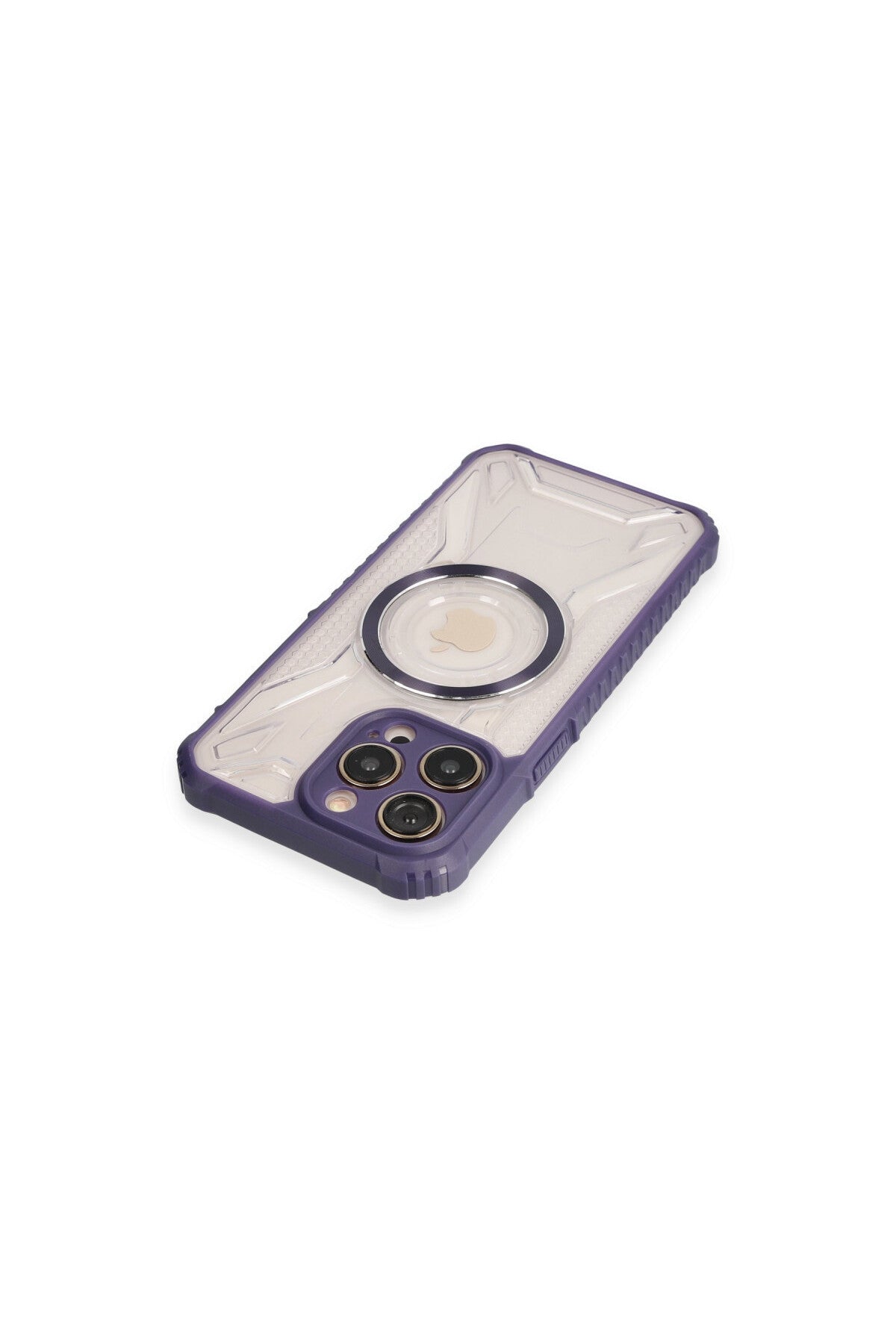 Apple iPhone 14 Pro Uyumlu Kılıf Prag Magneticsafe Kapak - Derin Mor