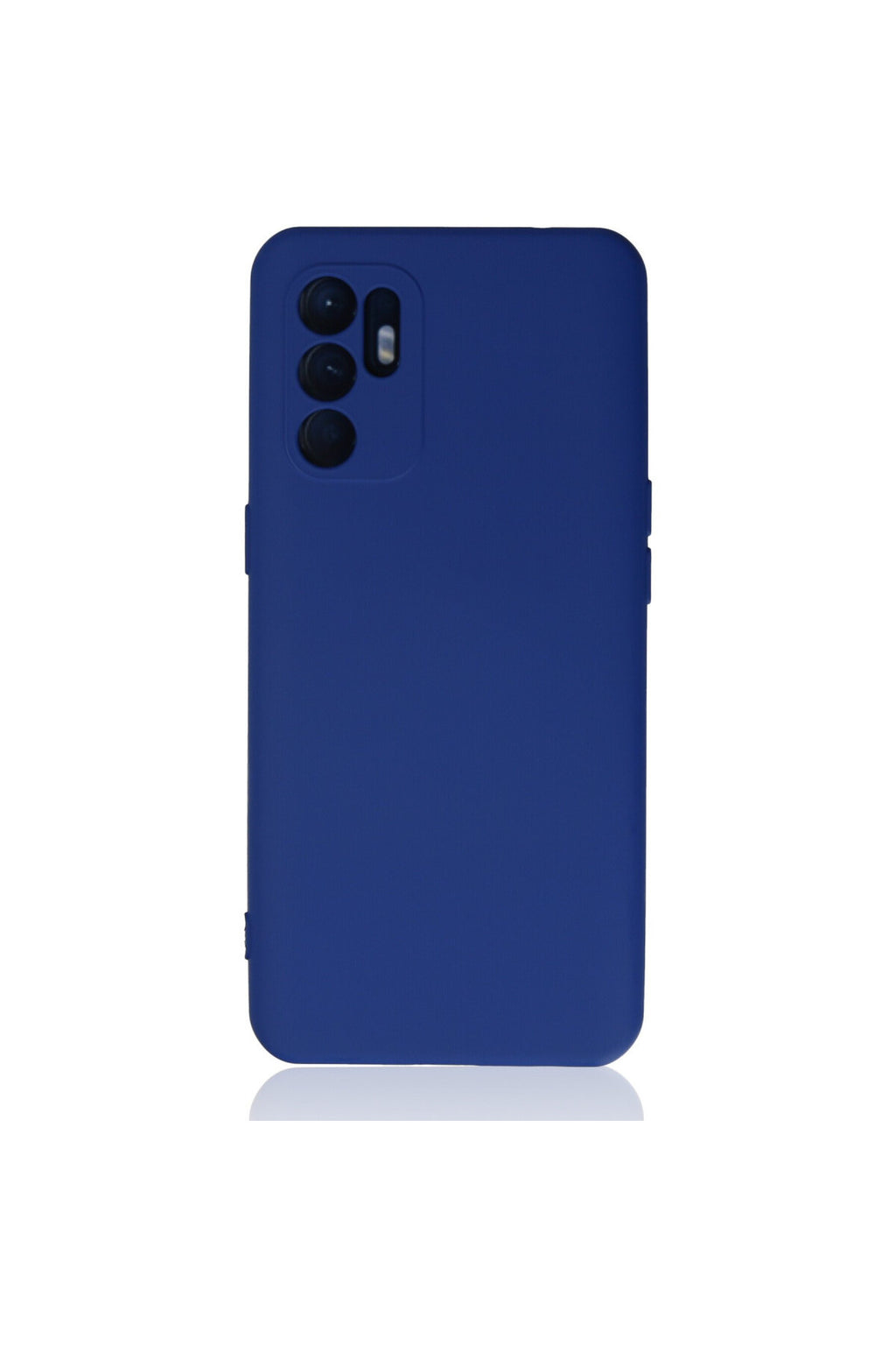 Oppo Reno 6 Uyumlu Kılıf Nano içi Kadife Silikon - Mavi