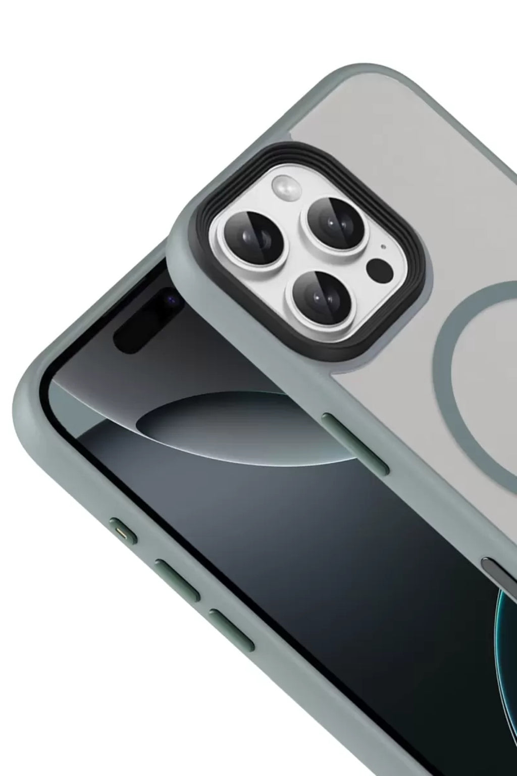 Joko Apple iPhone 16 Pro Max Uyumlu Megane Magsafe Kapak - Titan Gri