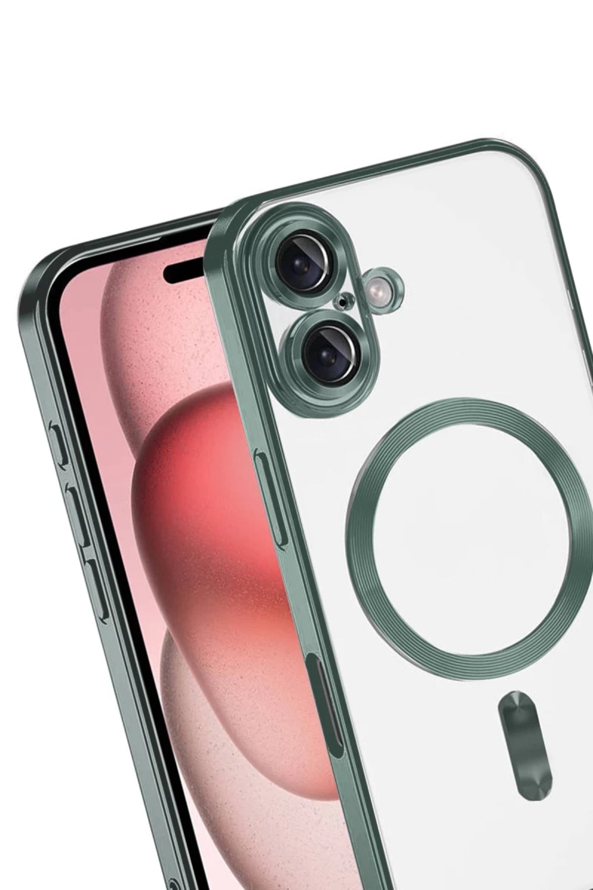 Apple iPhone 17 Uyumlu Kross Magneticsafe Kapak - Koyu Yeşil