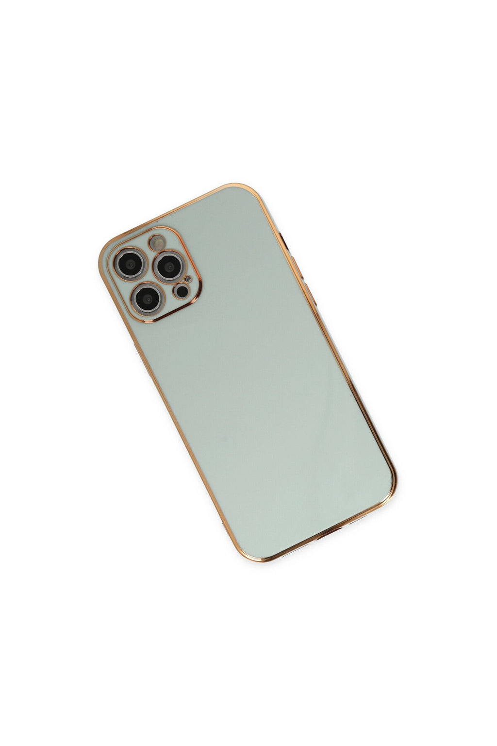 Apple iPhone 12 Pro Max Uyumlu Kılıf Volet Silikon - Açık Yeşil
