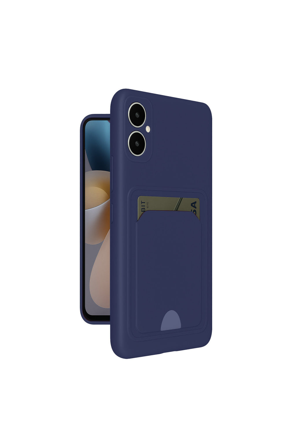 Samsung Galaxy A05 Uyumlu Kelvin Kartvizitli Silikon - Lacivert