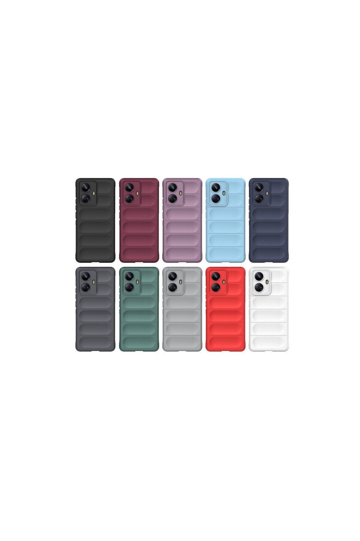 Realme 10 Pro 5G Uyumlu Kılıf Optimum Silikon - Bordo