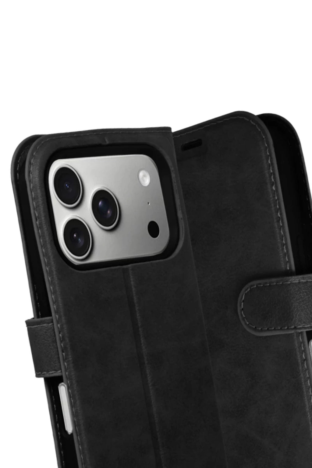 Apple iPhone 17 Pro Uyumlu Trend S Plus Kapaklı Kılıf - Siyah
