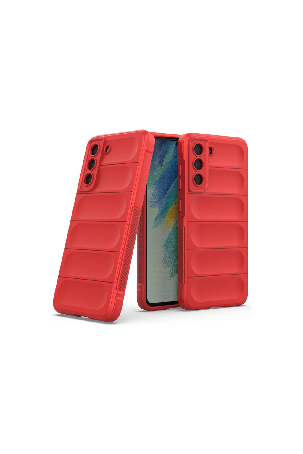 Samsung Galaxy S22 Plus Uyumlu Kılıf Optimum Silikon - Kırmızı